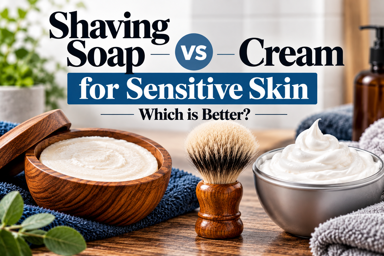 Shaving Soap vs Cream for Sensitive Skin: Which is Better?